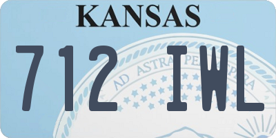 KS license plate 712IWL