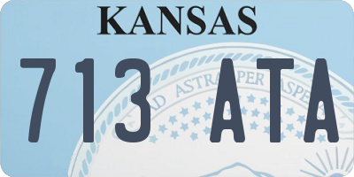 KS license plate 713ATA
