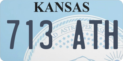 KS license plate 713ATH