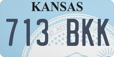 KS license plate 713BKK