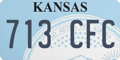 KS license plate 713CFC