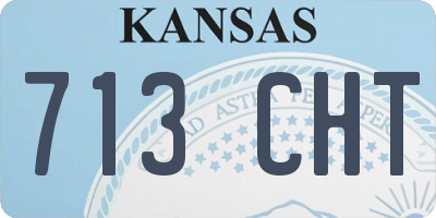 KS license plate 713CHT