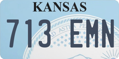 KS license plate 713EMN