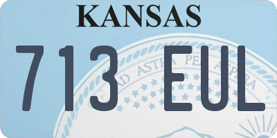 KS license plate 713EUL