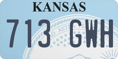 KS license plate 713GWH