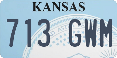 KS license plate 713GWM