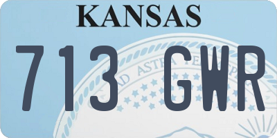 KS license plate 713GWR