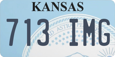 KS license plate 713IMG