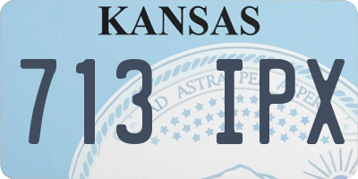 KS license plate 713IPX