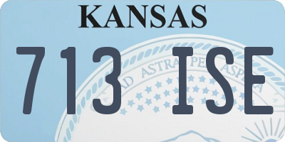KS license plate 713ISE