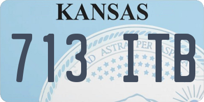 KS license plate 713ITB