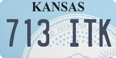 KS license plate 713ITK