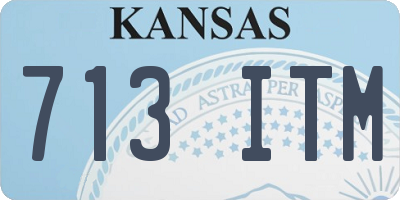KS license plate 713ITM