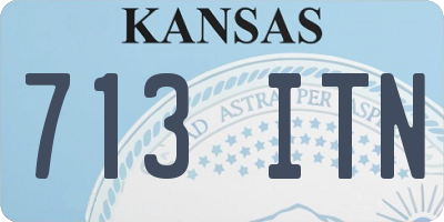 KS license plate 713ITN