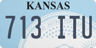 KS license plate 713ITU