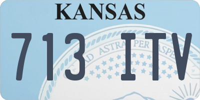 KS license plate 713ITV
