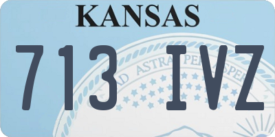 KS license plate 713IVZ
