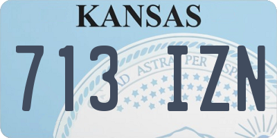 KS license plate 713IZN