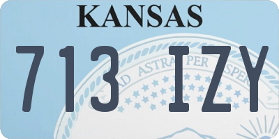 KS license plate 713IZY