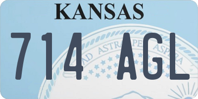 KS license plate 714AGL