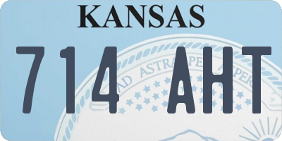 KS license plate 714AHT