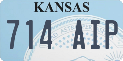 KS license plate 714AIP