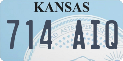 KS license plate 714AIQ