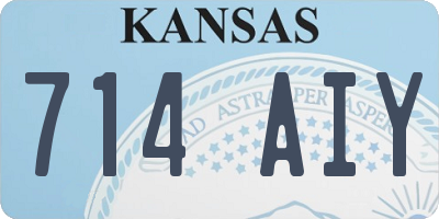 KS license plate 714AIY