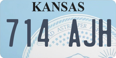 KS license plate 714AJH