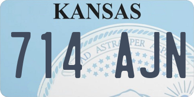KS license plate 714AJN