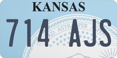 KS license plate 714AJS