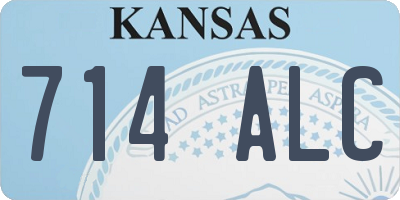 KS license plate 714ALC