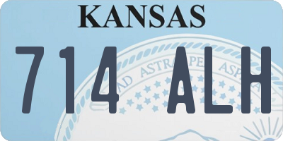 KS license plate 714ALH