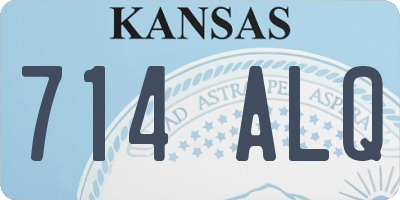 KS license plate 714ALQ
