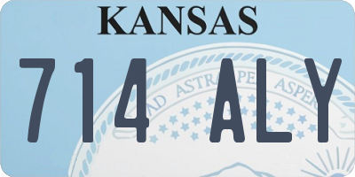 KS license plate 714ALY