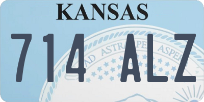 KS license plate 714ALZ