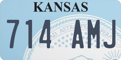 KS license plate 714AMJ