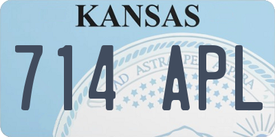 KS license plate 714APL