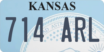 KS license plate 714ARL