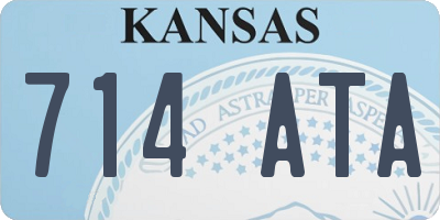 KS license plate 714ATA