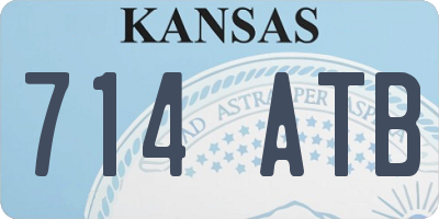 KS license plate 714ATB