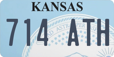 KS license plate 714ATH
