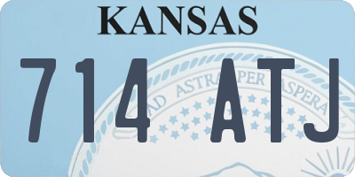 KS license plate 714ATJ