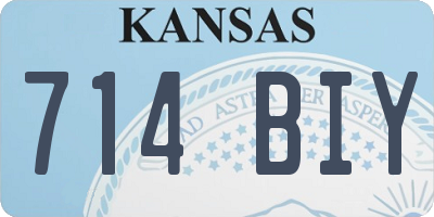 KS license plate 714BIY