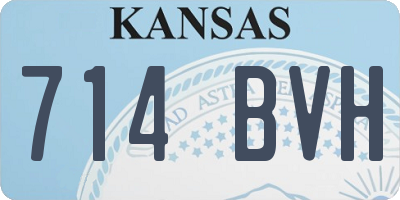 KS license plate 714BVH