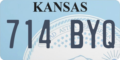 KS license plate 714BYQ