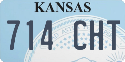 KS license plate 714CHT