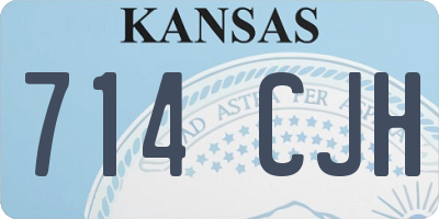 KS license plate 714CJH