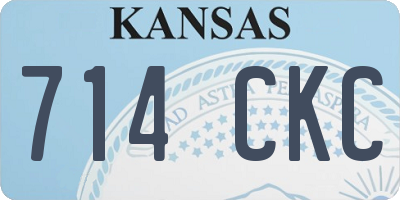 KS license plate 714CKC