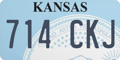 KS license plate 714CKJ